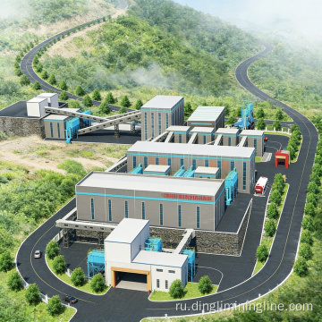 Линия по производству каменных заполнителей производительностью 1000 тонн в час